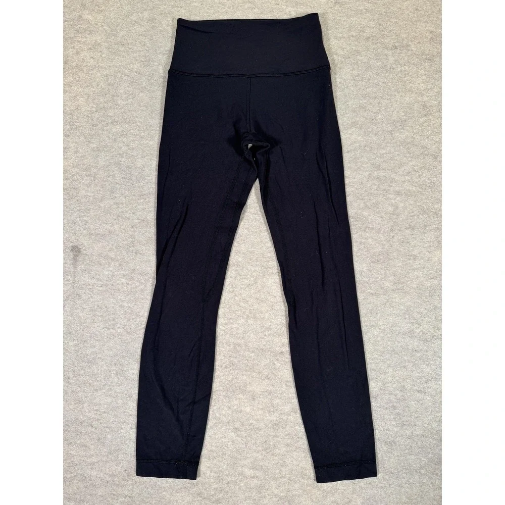 Lululemon Leggings Womens 4 Black High Rise Ankle Yoga‎ Athletic Gym Tight